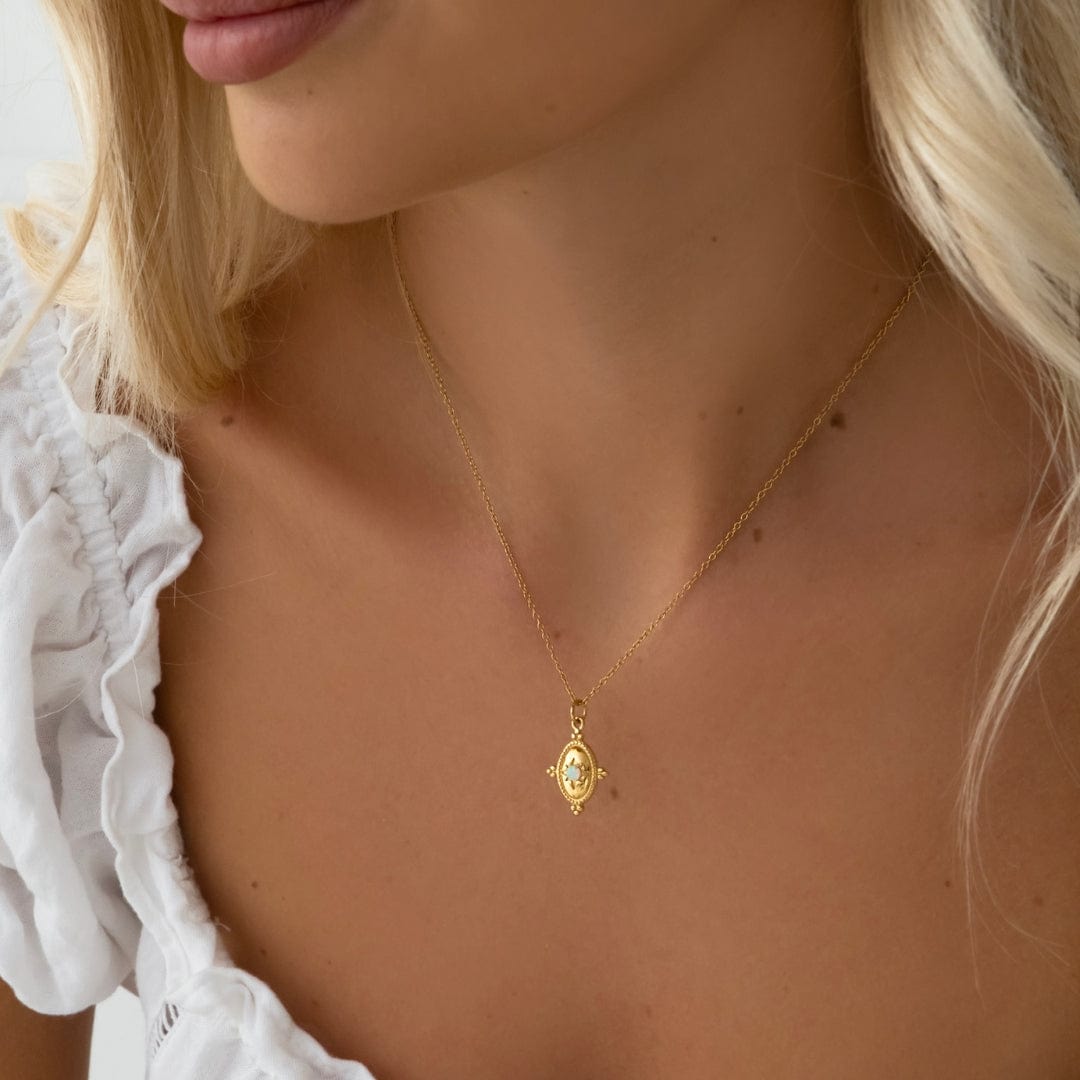 Women's opal necklaces discount