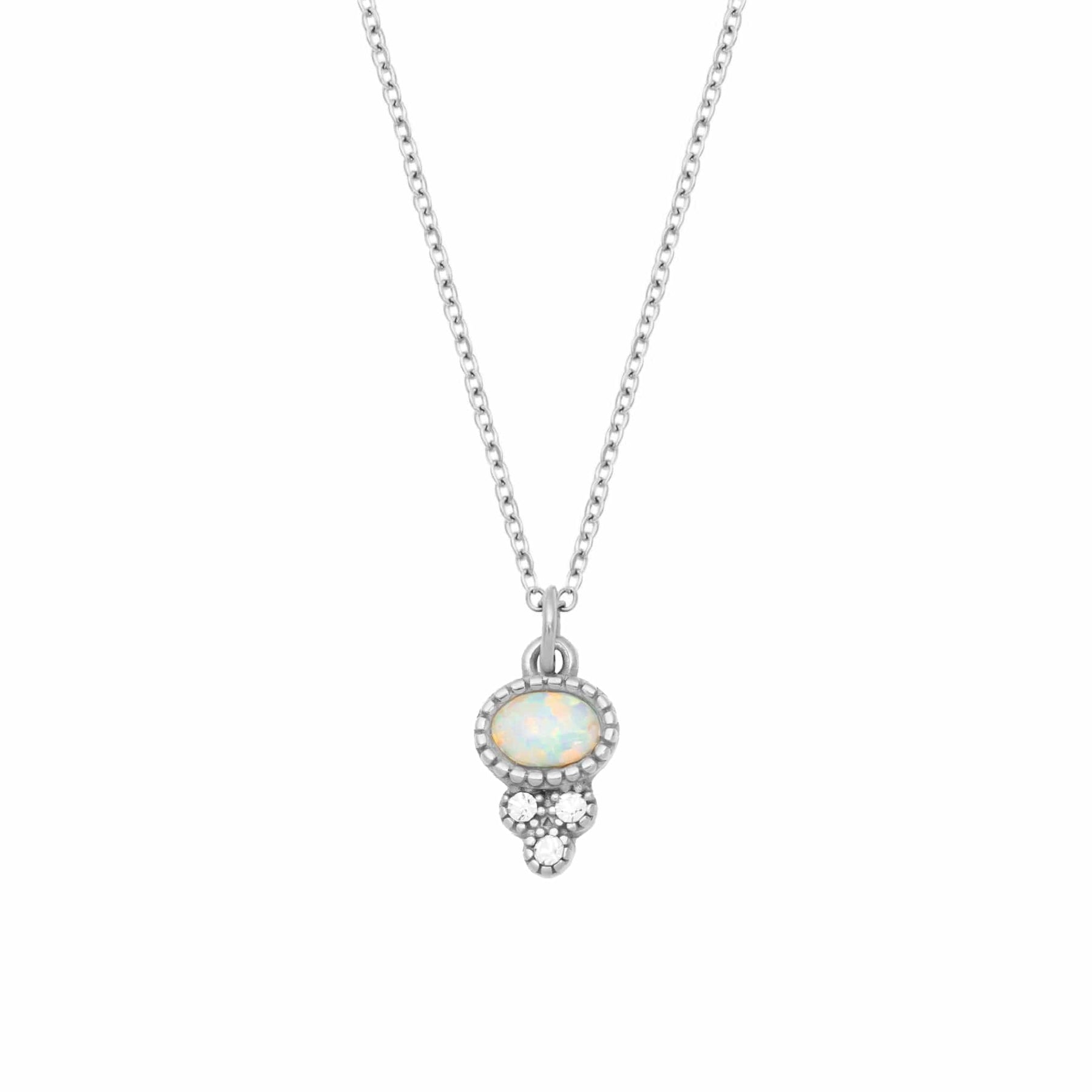 Bohomoon Stainless Steel Gracious Opal Necklace