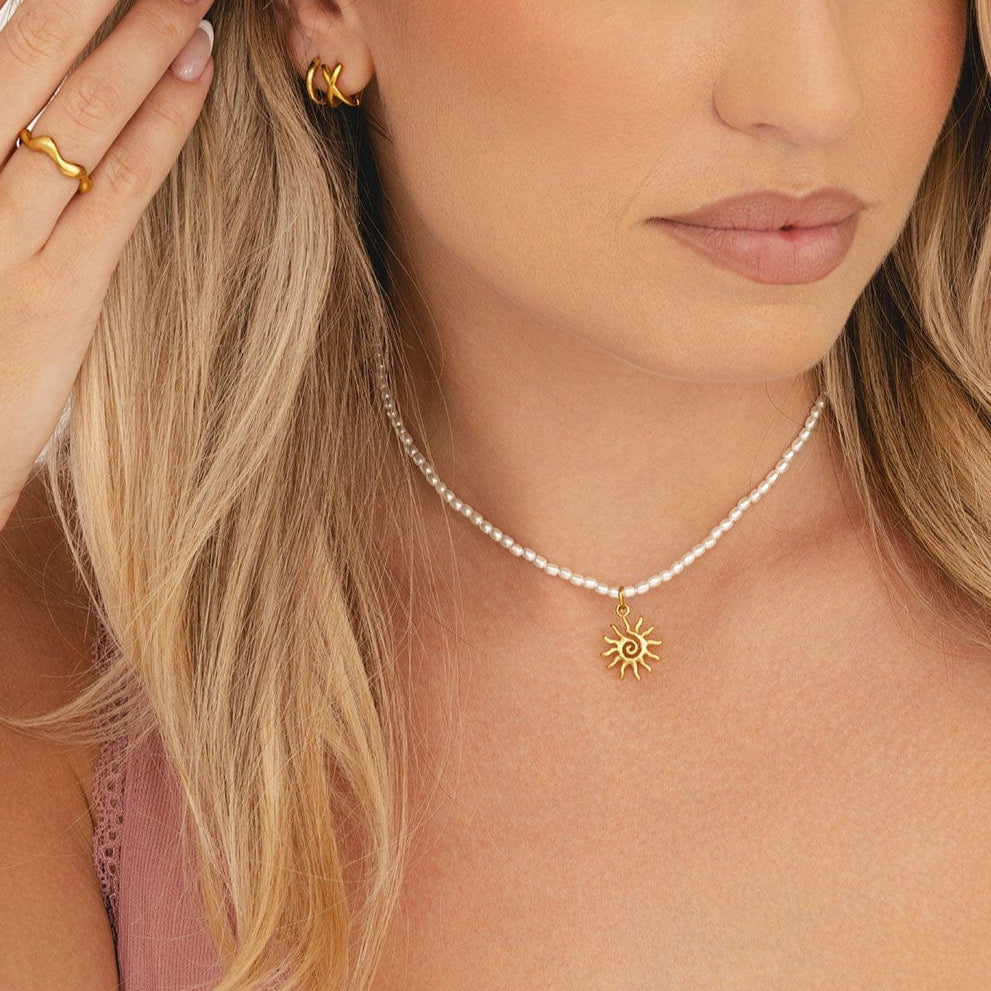 Bohomoon Stainless Steel Peyton Sun Necklace