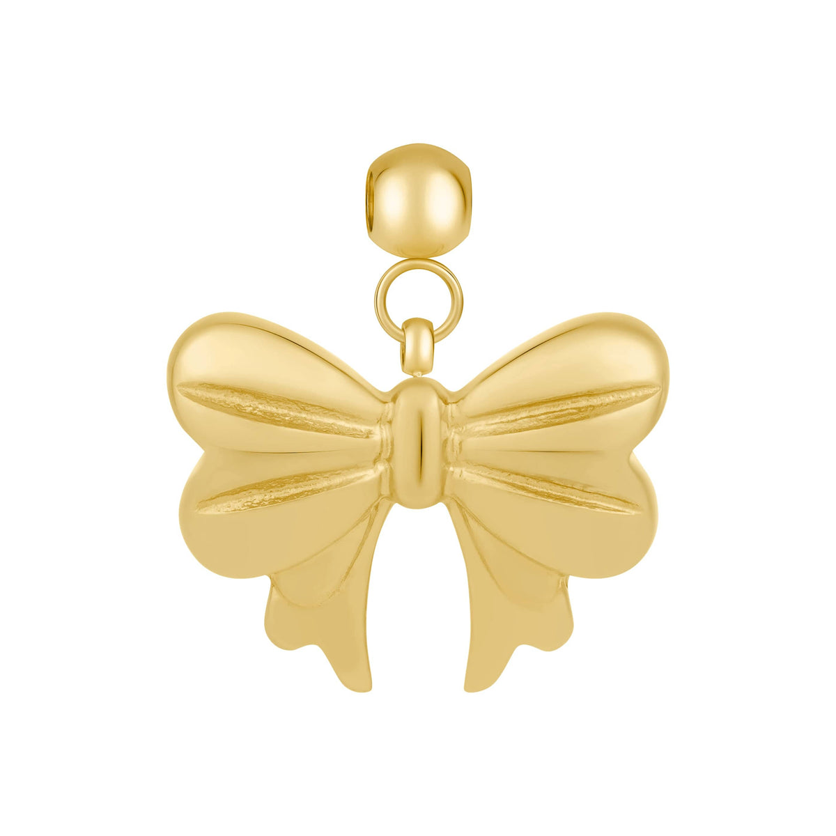 Bohomoon Stainless Steel Ribbon Charm