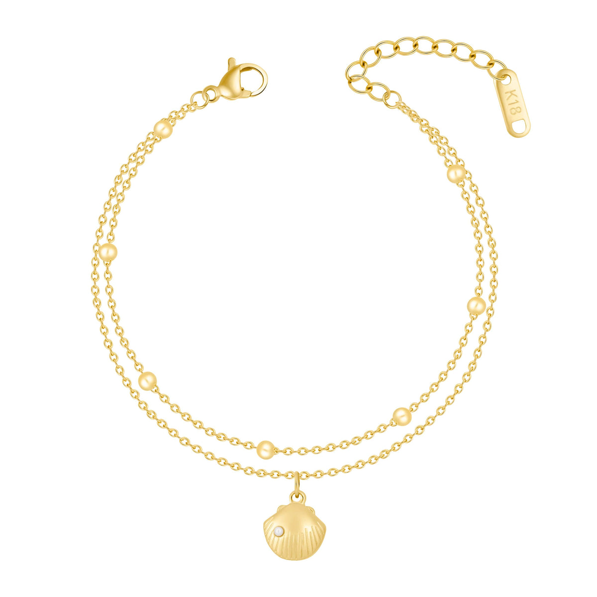 Bohomoon Stainless Steel Seashell Choker