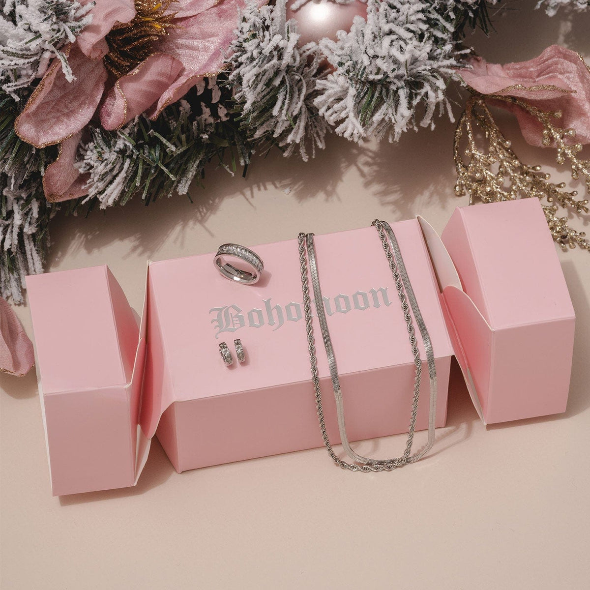 Bohomoon Stainless Steel Staples Cracker Bundle - Silver