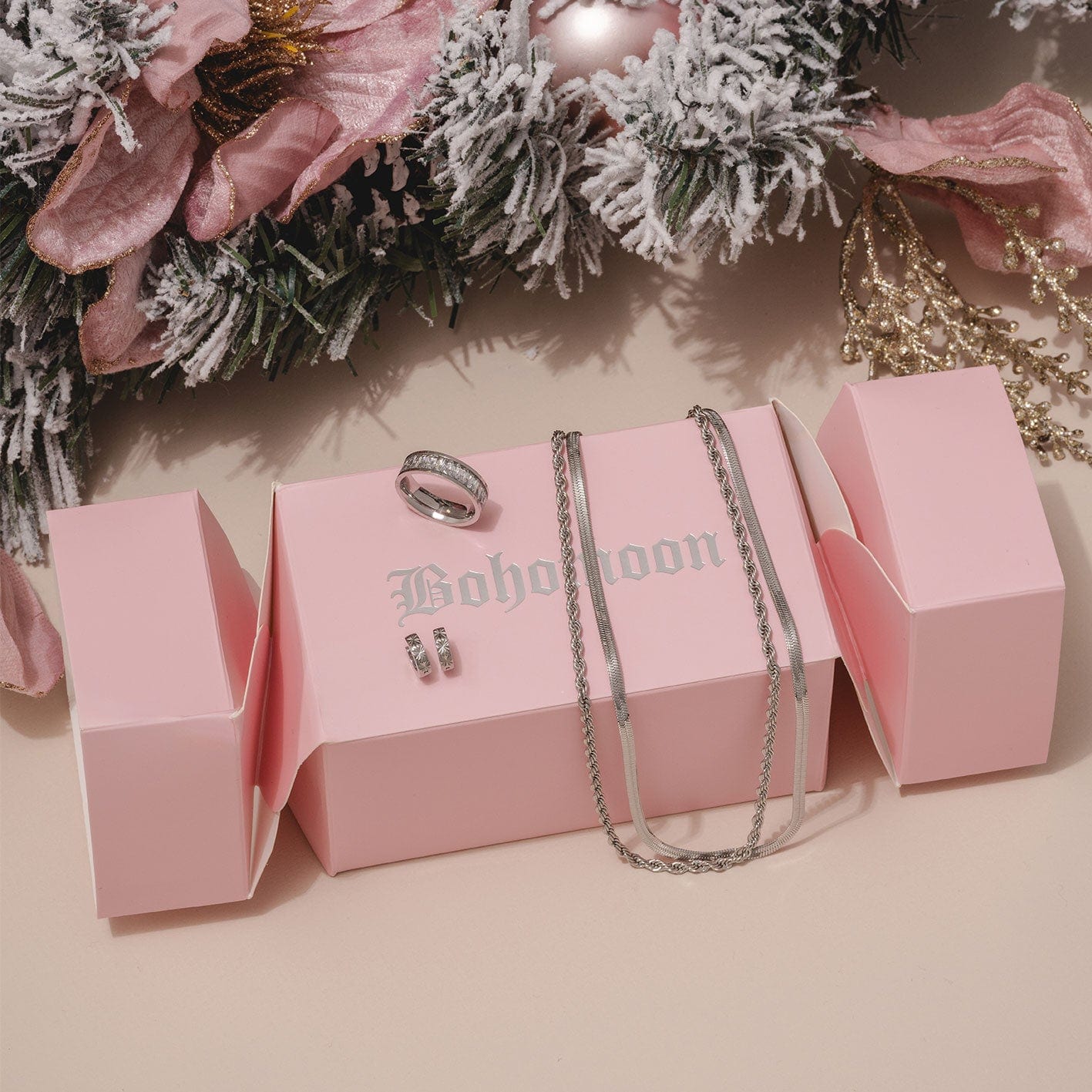 Bohomoon Stainless Steel Staples Cracker Bundle - Silver