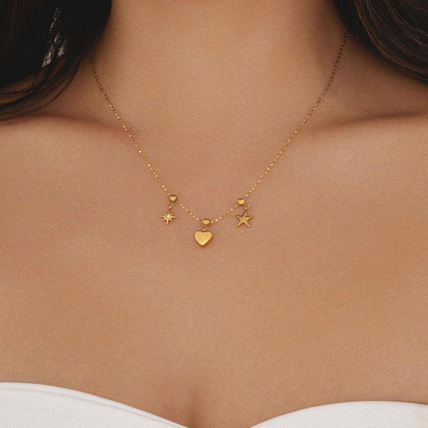 Bohomoon Stainless Steel Starfish Charm