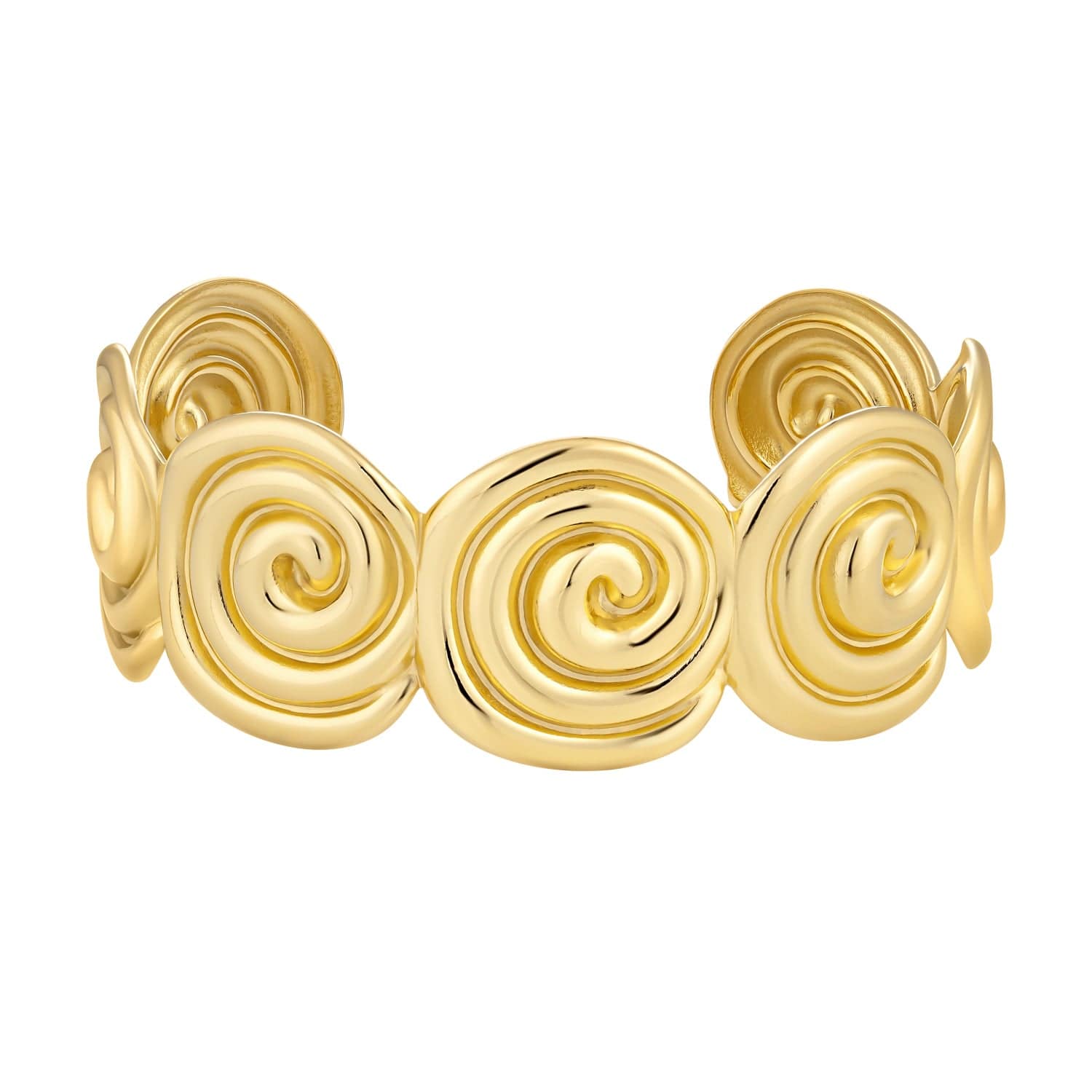 Bohomoon Stainless Steel Swirl Cuff Bracelet