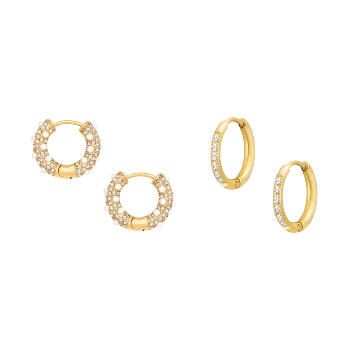 Bohomoon Stainless Steel Trending Hoops Set