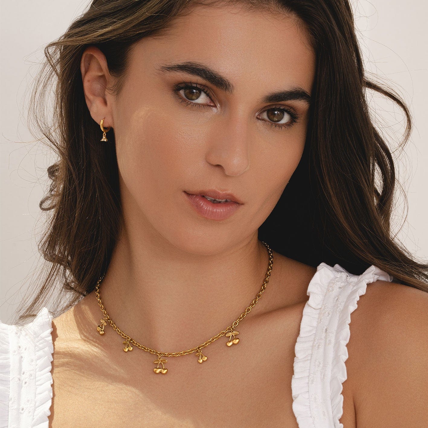 Bohomoon Stainless Steel Vibrance Cherry Necklace