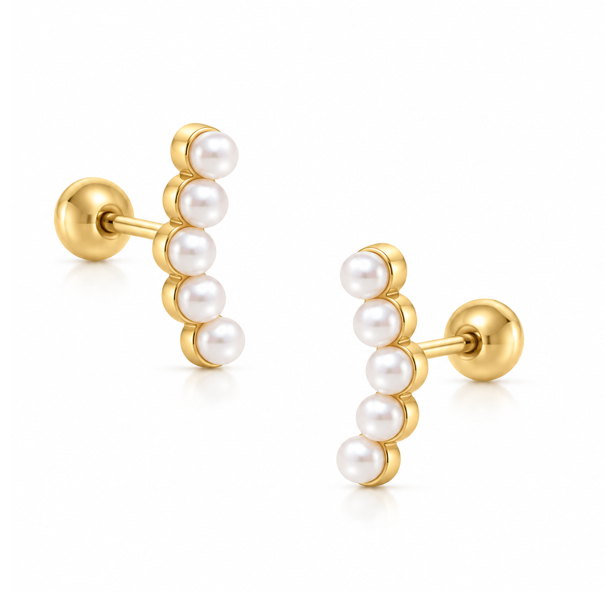 Stevie Pearl Stud Earrings